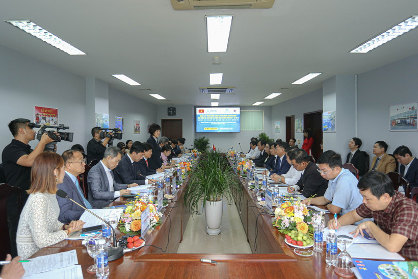 Quang cảnh buổi làm việc. (Ảnh: Mai Trang/TTXVN)