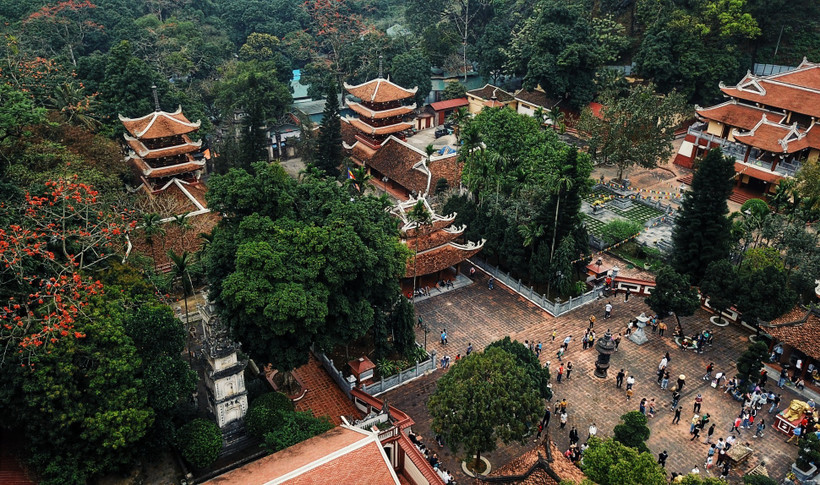 Khu di tích Danh lam Thắng cảnh chùa Hương. (Ảnh: Thành Đạt/TTXVN) 