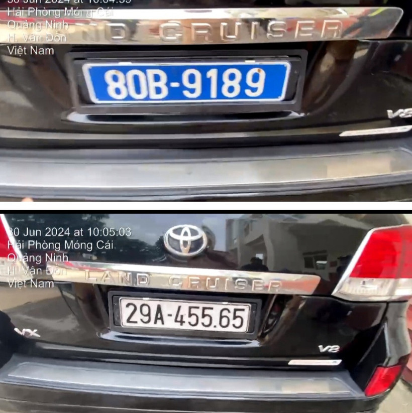 Hình ảnh vi phạm. (Ảnh cơ quan công an cung cấp)