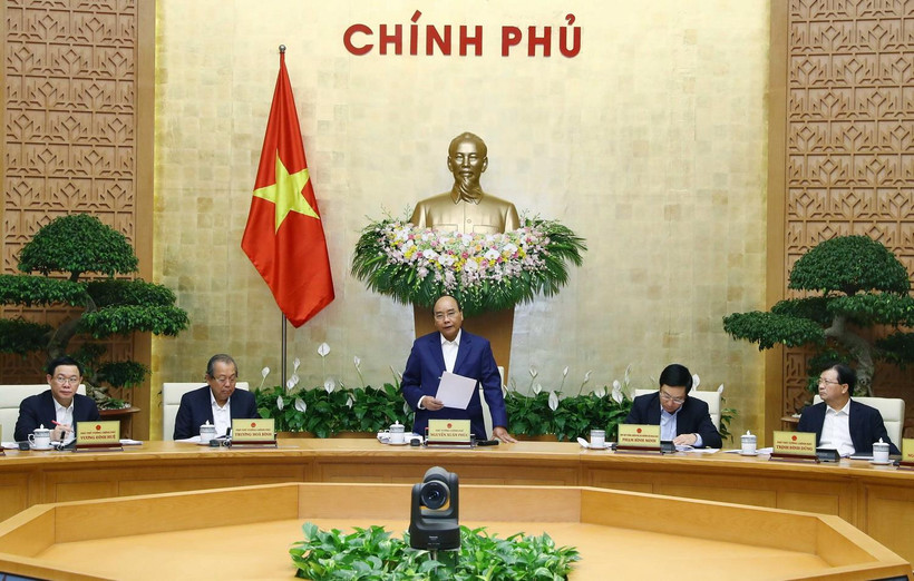 Thủ tướng Nguyễn Xuân Phúc phát biểu. (Ảnh: Thống Nhất/TTXVN)