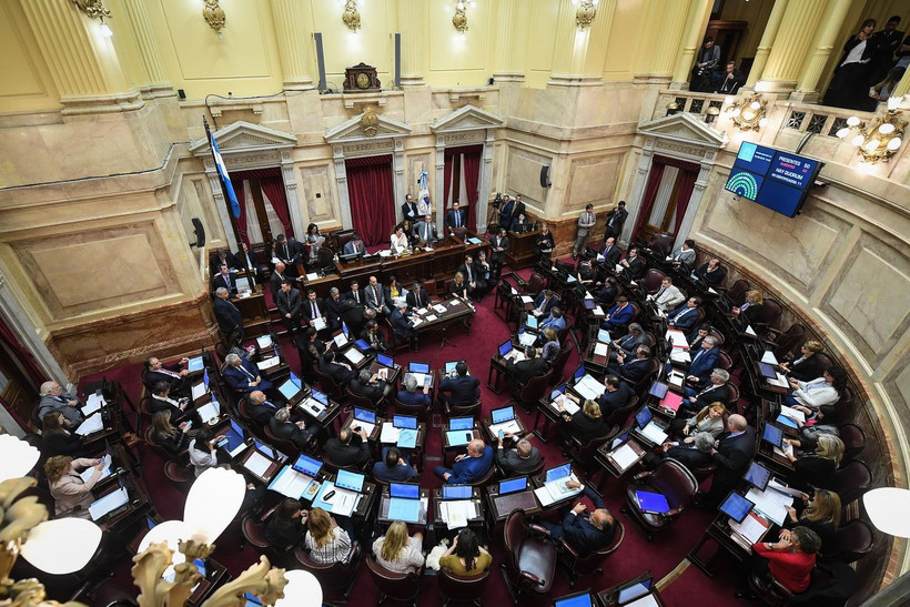 Toàn cảnh phiên họp Thượng viện Argentina tại Buenos Aires. (Ảnh: AFP/TTXVN)