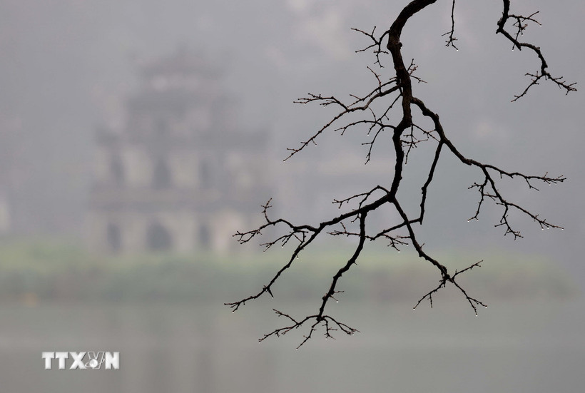 Không khí Hà Nội ở mức "không tốt cho các nhóm nhạy cảm." (Nguồn: TTXVN)