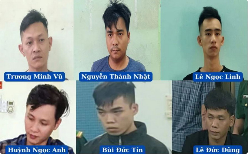 Sáu đối tượng bị bắt vì có hành vi mua bán người dưới 16 tuổi ở các tỉnh Bình Định, Phú Yên, Kon Tum. (Ảnh: Công an cung cấp)