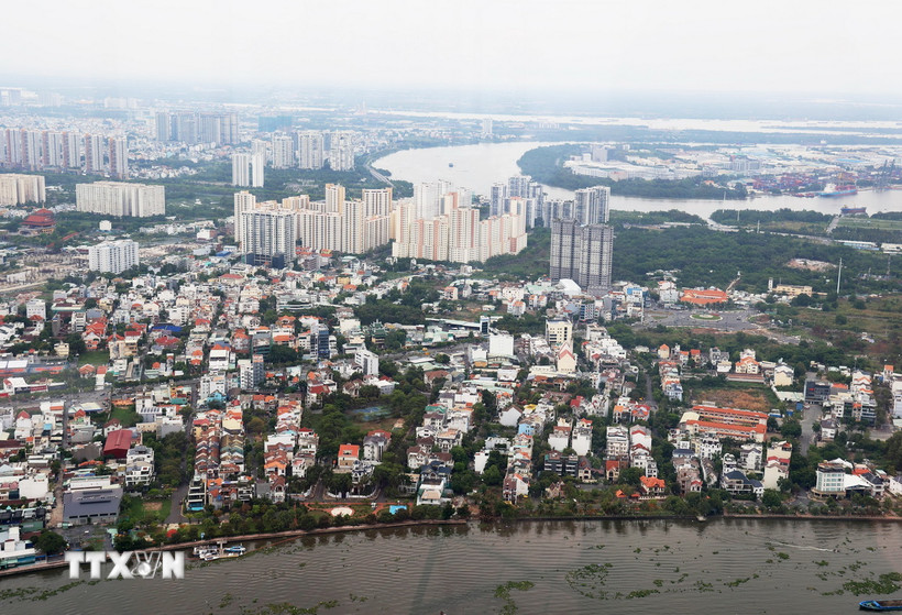 Thành phố Thủ Đức là “thành phố trong thành phố” đầu tiên của Việt Nam. (Ảnh: Hồng Đạt/TTXVN)