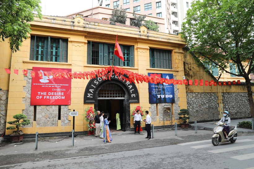 Di tích lịch sử Nhà tù Hỏa Lò. (Ảnh: Thanh Tùng/TTXVN)