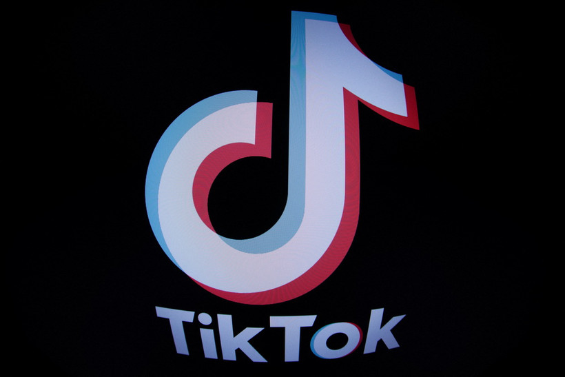 Biểu tượng mạng xã hội TikTok. (Ảnh: AFP/TTXVN)