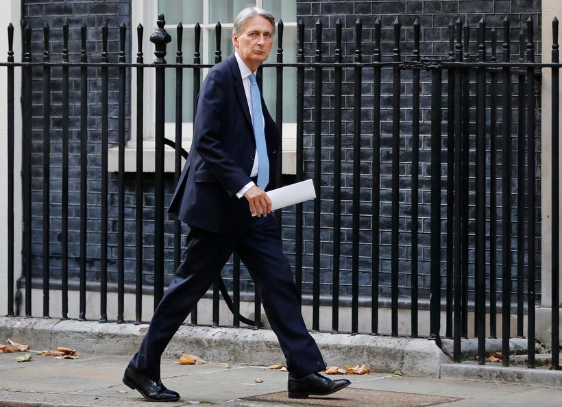 Bộ trưởng Tài chính Anh Philip Hammond tại thủ đô London. (Ảnh: AFP/TTXVN)