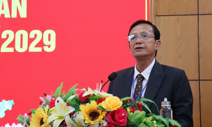 Chủ tịch Hội Luật gia tỉnh Long An Đặng Văn Xướng. (Nguồn: Cổng Thông tin Điện tử tỉnh Long An)