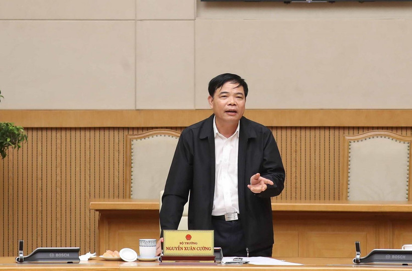 Bộ trưởng Bộ Nông nghiệp và Phát triển Nông thôn Nguyên Xuân Cường. (Ảnh: Thống Nhất/TTXVN)