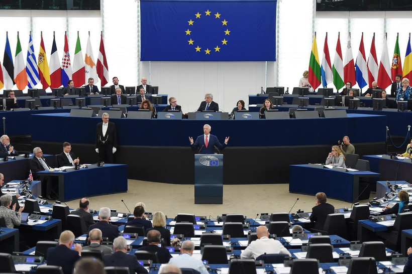 Một cuộc họp của Nghị viện châu Âu ở Strasbourg của Pháp. (Ảnh: AFP/TTXVN)