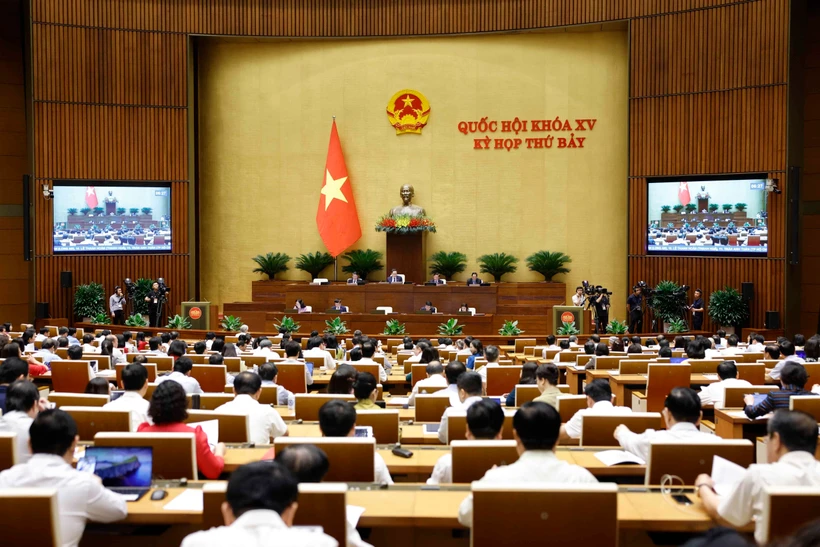 Quang cảnh phiên chất vấn. (Ảnh: Doãn Tấn/TTXVN)