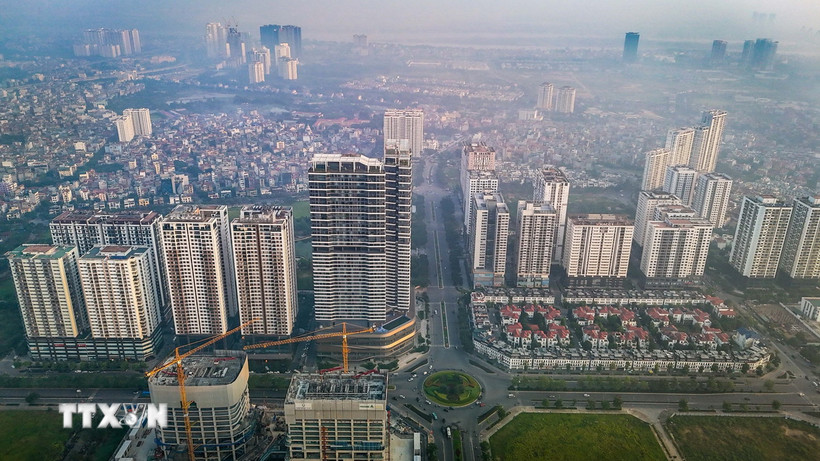 Không khí Hà Nội ở mức không tốt với nhóm nhạy cảm. (Nguồn: TTXVN)