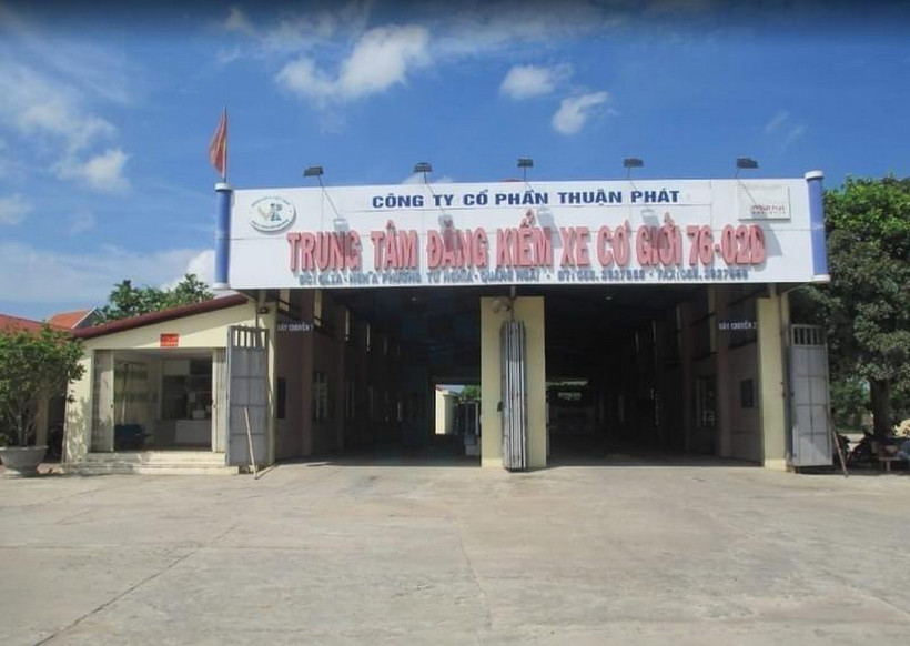 Trung tâm đăng kiểm xe cơ giới 76-02D. (Ảnh: TTXVN phát)