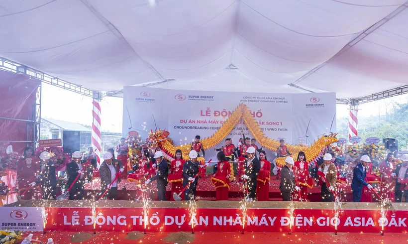Trong số 48 dự án ra khỏi Danh mục các dự án cần thu hồi đất có dự án Dự án Nhà máy điện gió Asia Đắk Song 1. (Ảnh: Mai Hưng Thịnh/Vietnam+)