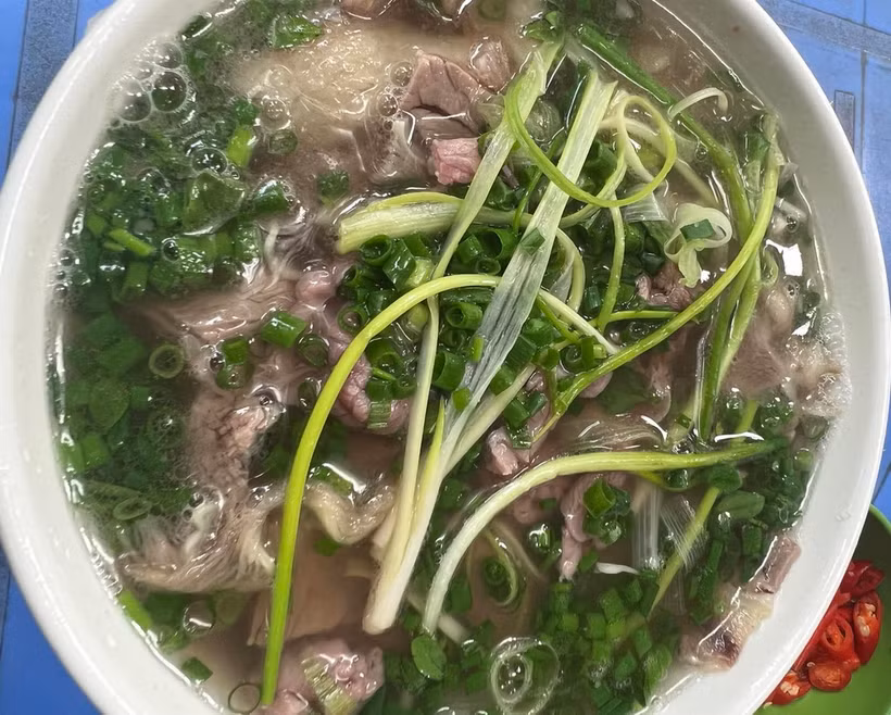 Bát Phở bò. (Ảnh: Vietnam+)
