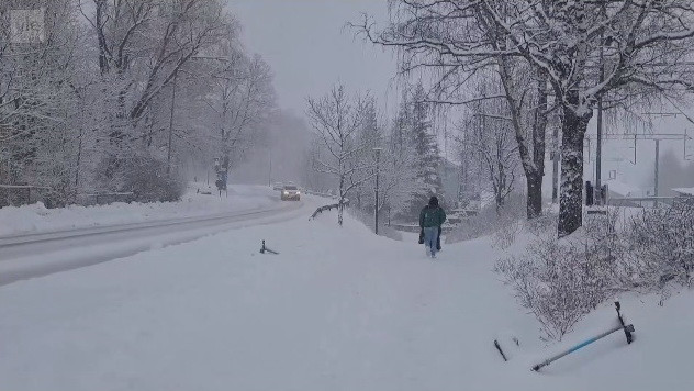 Tuyết muộn tại Phần Lan. (Nguồn: YLE)