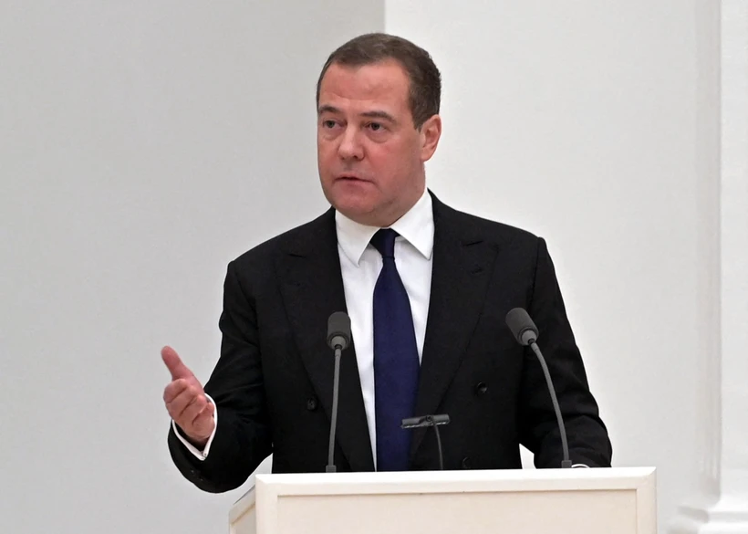 Phó Chủ tịch Hội đồng An ninh liên bang Nga Dmitry Medvedev. (Ảnh: AFP/TTXVN)