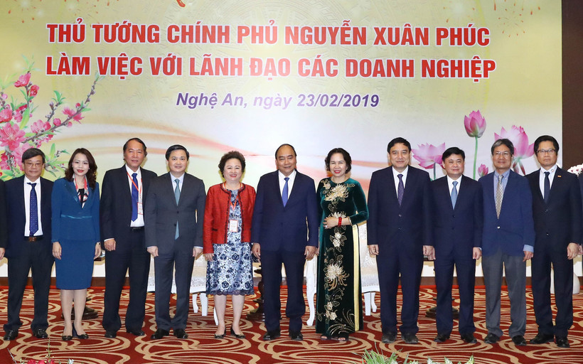 Thủ tướng Nguyễn Xuân Phúc với các đại biểu. (Ảnh: Thống Nhất/TTXVN)