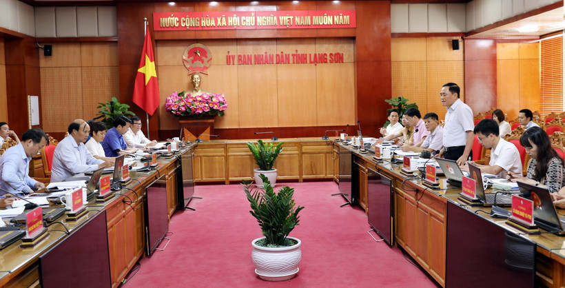 Quang cảnh buổi làm việc. (Ảnh: Văn Đạt/TTXVN)