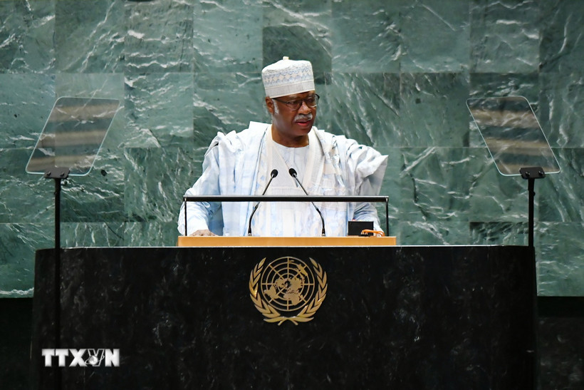 Chủ tịch Đại hội đồng Liên hợp quốc khóa 79, ông Philemon Yang. (Nguồn: TTXVN)