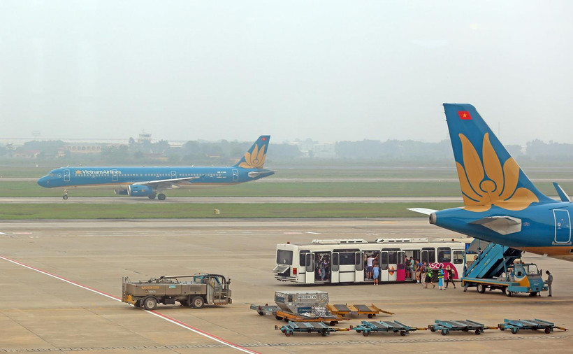 Máy bay của Vietnam Airlines. (Ảnh: Huy Hùng/TTXVN)