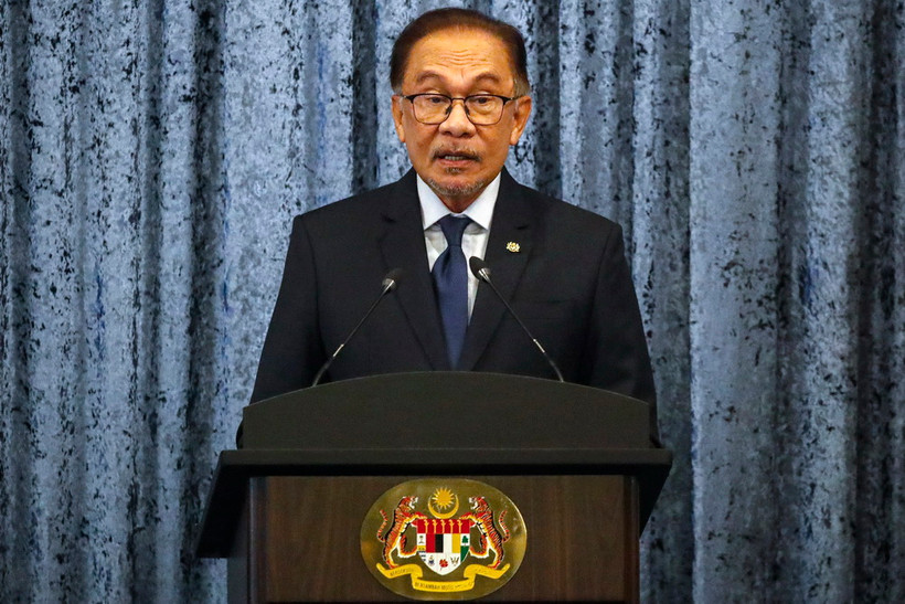 Thủ tướng Malaysia Anwar Ibrahim. (Ảnh: AFP/TTXVN)