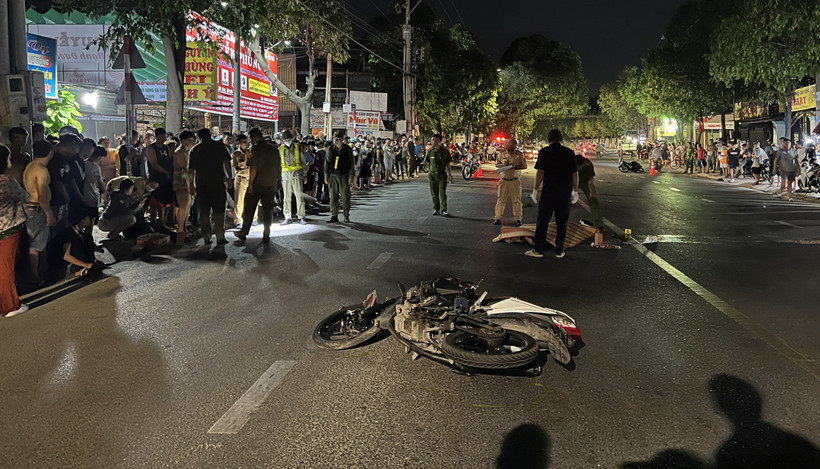 Hiện trường vụ tai nạn. (Nguồn: Báo Bình Dương)