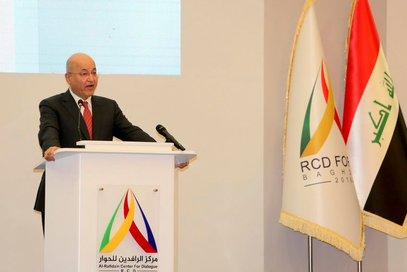 Tổng thống Iraq Barham Salih. (Ảnh: AFP/TTXVN)