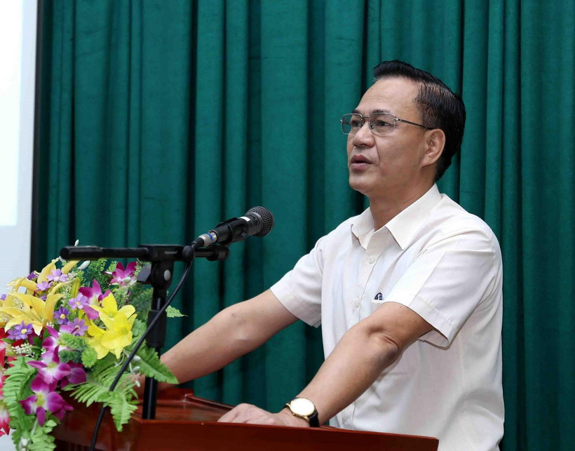 Phó Chủ tịch Liên minh Hợp tác Việt Nam Nguyễn Mạnh Cường phát biểu tại buổi tọa đàm. (Ảnh: Vũ Sinh/TTXVN)