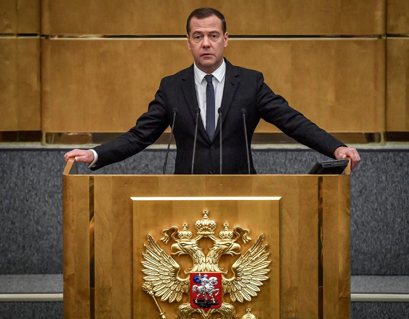 Thủ tướng Nga Dmitry Medvedev. (Ảnh: AFP/TTXVN)