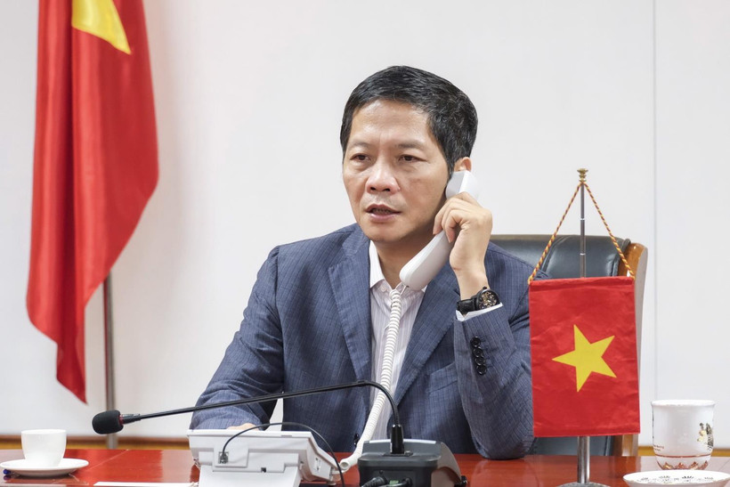 Bộ trưởng Bộ Công Thương Trần Tuấn Anh. (Ảnh: Trần Việt/TTXVN)