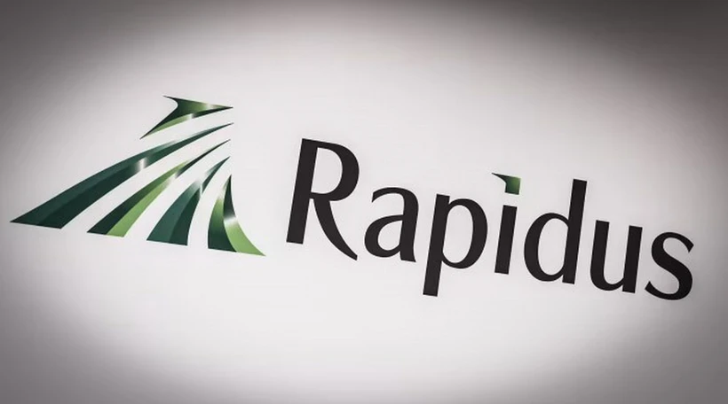Biểu tượng của Công ty sản xuất chip Rapidus. (Ảnh: Reuters/TTXVN)
