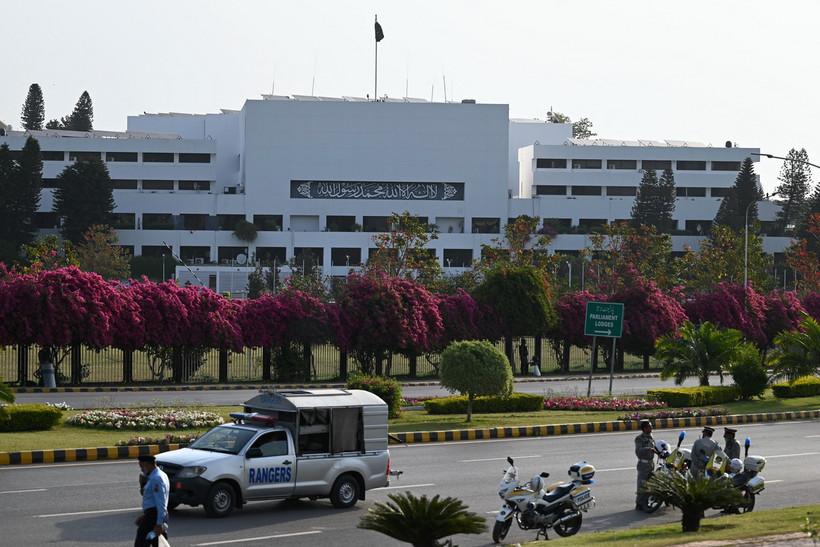Tòa nhà Quốc hội Pakistan tại Islamabad. (Ảnh: AFP/TTXVN)