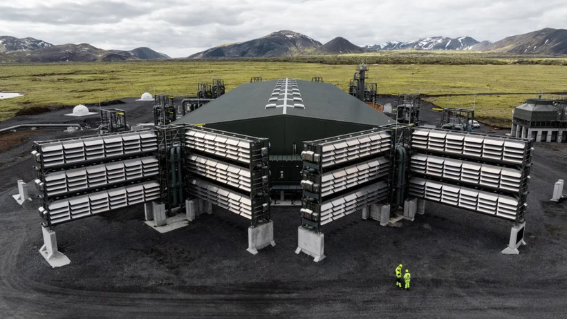Nhà máy Mammoth của Climeworks đi vào hoạt động ở Iceland. (Nguồn: CNN)