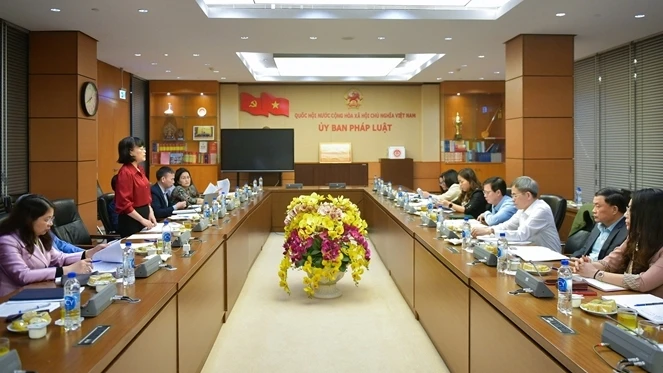 Quang cảnh cuộc làm việc. (Nguồn: Báo Đại biểu Nhân dân)