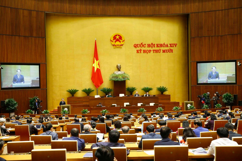 Toàn cảnh phiên họp Quốc hội sáng 16/11. (Ảnh: Doãn Tấn/TTXVN)