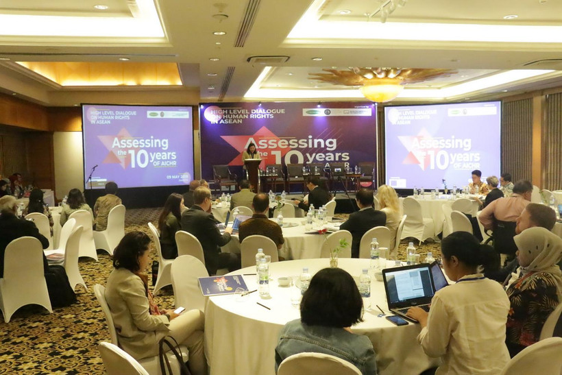 Quang cảnh cuộc Đối thoại cấp cao về quyền con người ASEAN. (Ảnh: Đỗ Quyên/Vietnam+)