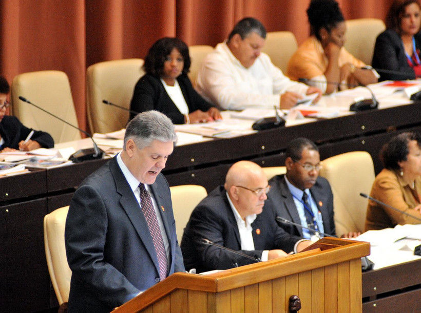 Bộ trưởng Kinh tế và Kế hoạch Cuba Alejandro Gil. (Ảnh: Lê Hà/TTXVN)