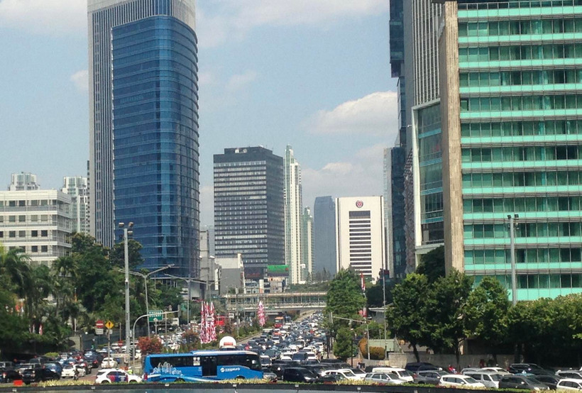 Tuyến đường huyết mạch từ phía Nam vào trung tâm thành phố thường xuyên ùn tắc giao thông. (Ảnh: Đỗ Quyên/Vietnam+)