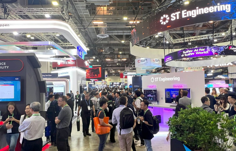 Triển lãm Công nghệ - GovWare 2024 diễn ra đồng thời thời trong khuôn khổ SICW 2024. (Ảnh: Tất Đạt/TTXVN)