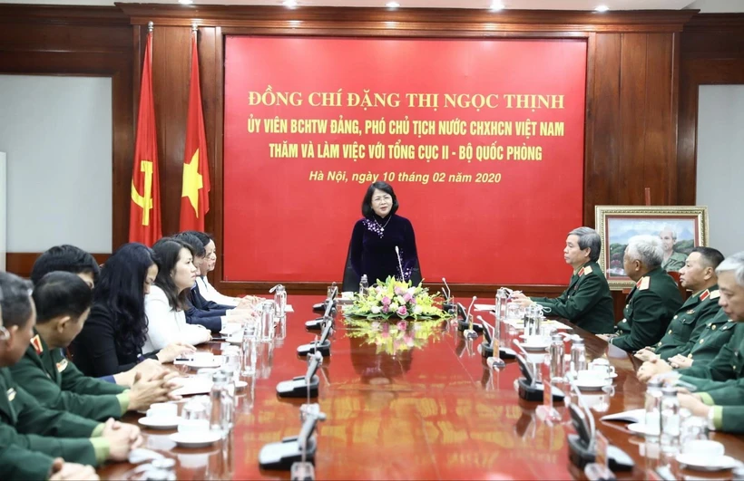 Phó Chủ tịch nước Đặng Thị Ngọc Thịnh phát biểu. (Ảnh: Văn Điệp/TTXVN)