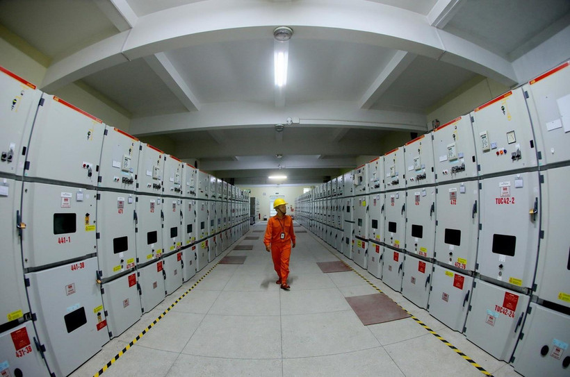 Hầu hết các trạm biến áp 110kV của EVN đã được chuyển đổi sang mô hình trạm không người trực thuộc Trạm biến áp 110kV Thanh Xuân, Hà Nội. (Ảnh: Ngọc Hà/TTXVN)