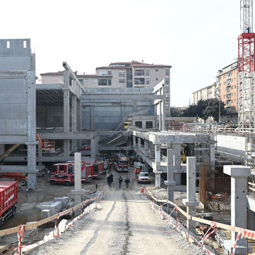 Hiện trường vụ sập siêu thị. (Nguồn: The Florentine)