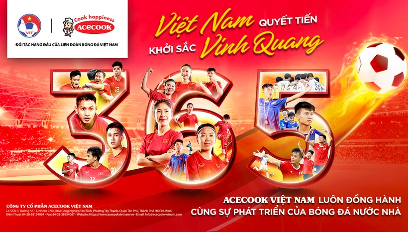 Acecook Việt Nam: "Cùng bóng đá Việt bền chí kiên tâm-vững vàng tạo kỳ tích"