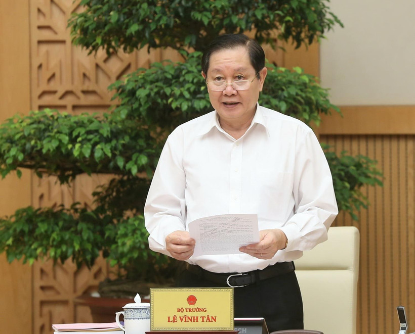 Bộ trưởng Bộ Nội vụ Lê Vĩnh Tân. (Ảnh: Doãn Tấn/TTXVN)