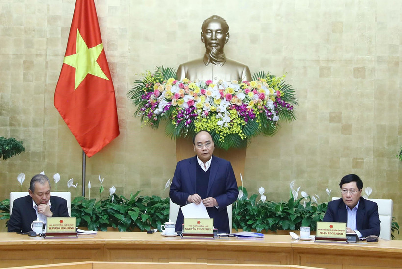 Thủ tướng Nguyễn Xuân Phúc phát biểu. (Ảnh: Thống Nhất/TTXVN)