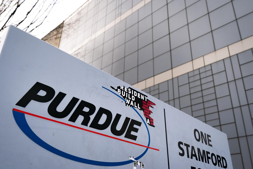 Trụ sở Purdue Pharma ở Stamford, bang Connecticut của Mỹ. (Ảnh: AFP/TTXVN)