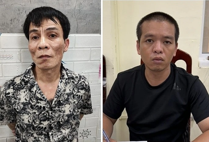 Đối tượng Phạm Anh Tuấn và Đặng Minh Đoàn. (Ảnh: Cơ quan Công an cung cấp)
