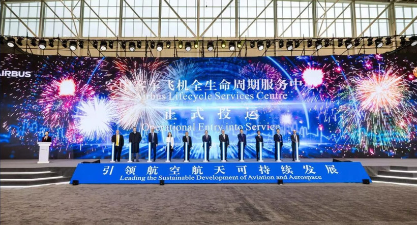 Lễ khai trương Trung tâm Dịch vụ Vòng đời Airbus. (Nguồn: Airways)