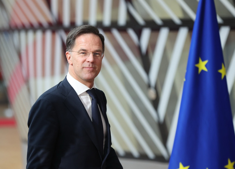 Thủ tướng Hà Lan Mark Rutte tới dự Hội nghị thượng đỉnh Liên minh châu Âu (EU) ở Brussels, Bỉ ngày 21/3 vừa qua. (Ảnh: THX/TTXVN)